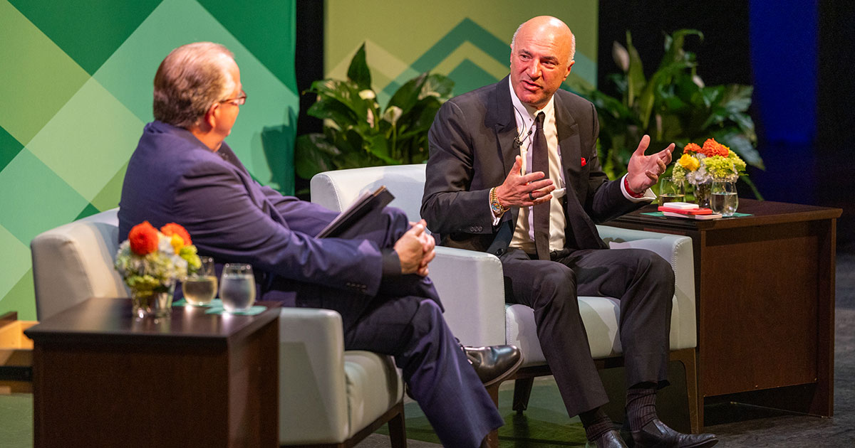 Kevin O'Leary visits Babson