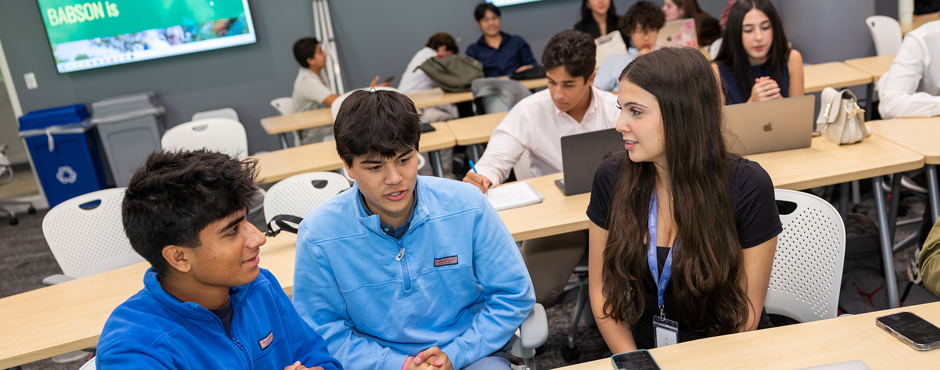 group of students working together