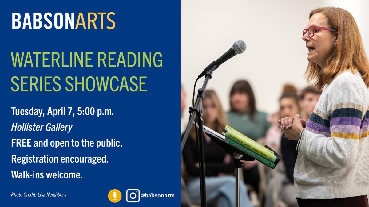 Waterline Spring 2026 advertisement a graphic advertising the Waterline speaker series