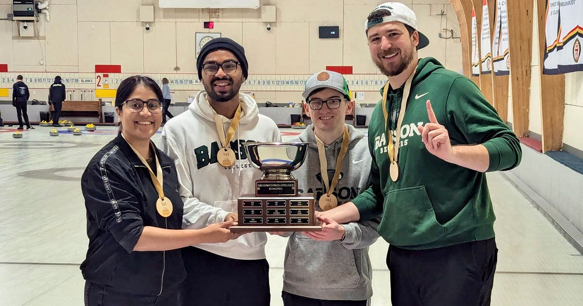 Masters of the Broom: Babson Grad Students Go Curling