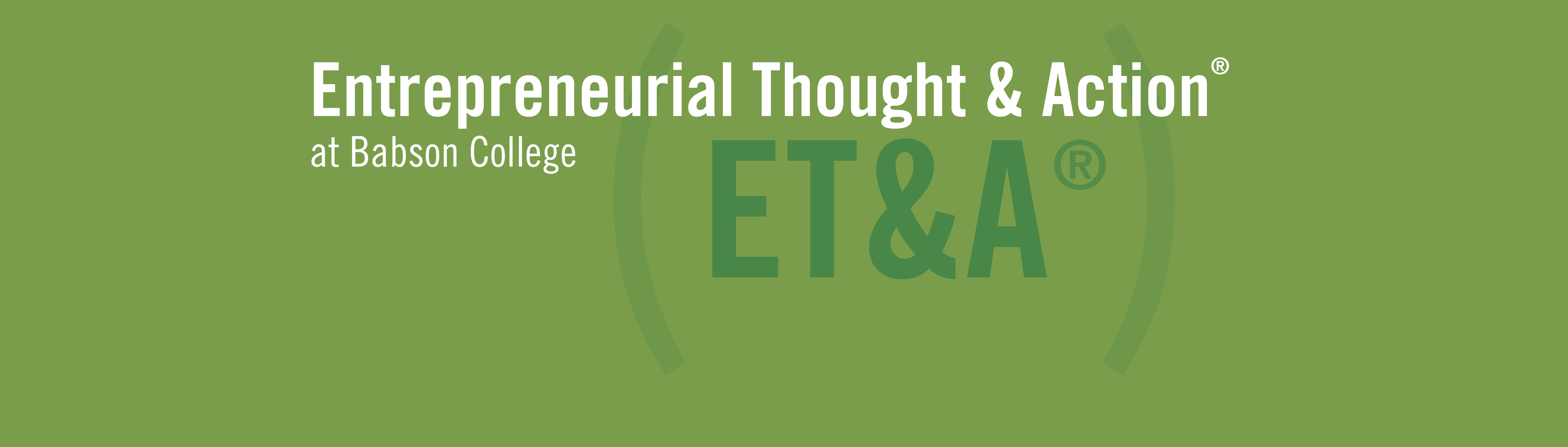 Typography that says ET&A