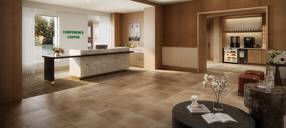 Conference lobby rendering