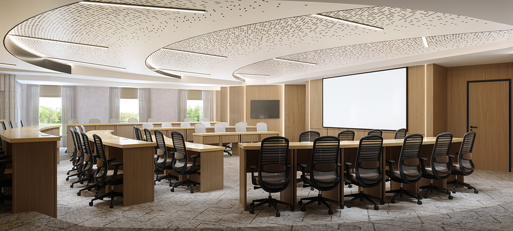 Conference classroom rendering