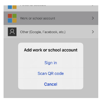 Microsoft Authenticator - Add Via QR Code