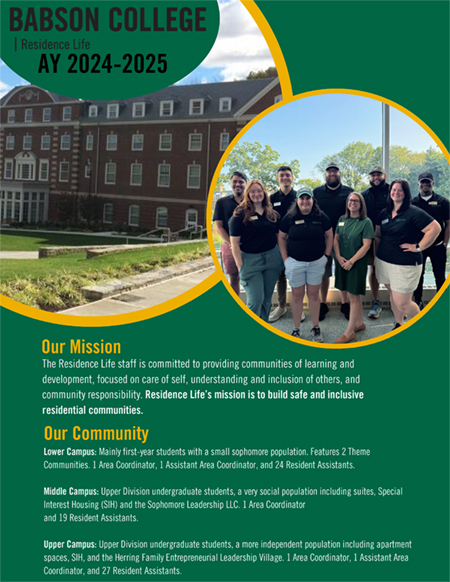 Residence Life Annual Report 2024-2025