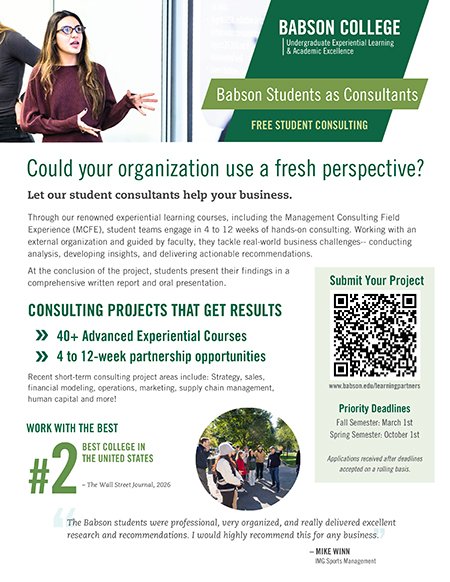 Babson Students as Consultants