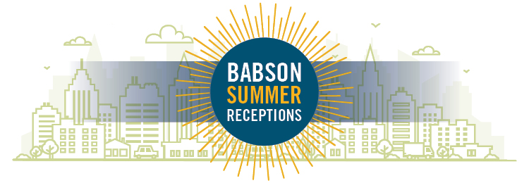 Summer Receptions Banner Babson Summer Receptions Banner